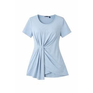 Betabrand NWOT Christine Tee Short Sleeve Shirt Top Blouse Baby‎ Blue Small